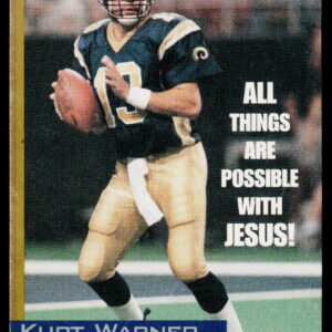 2000 Collector's Series Kurt Warner All Things Are Possible With Jesus Promo