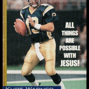 2000 Collector's Series Kurt Warner All Things Are Possible With Jesus Promo