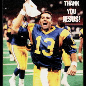 2000 Collector's Series Kurt Warner NFL MVP 1999 Thank You Jesus Promo