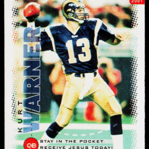 2001 Collector's Series Kurt Warner Stay in the Pocket Receive Jesus Promo
