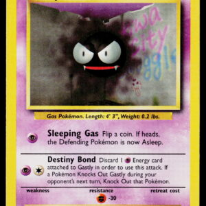 1999 Base Set Gastly #50/102