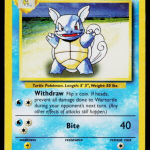 1999 Base Set Wartortle #42/102