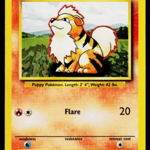 1999 Base Set Growlithe #28/102