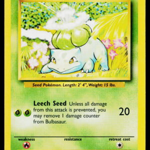 1999 Base Set Bulbasaur #44/102