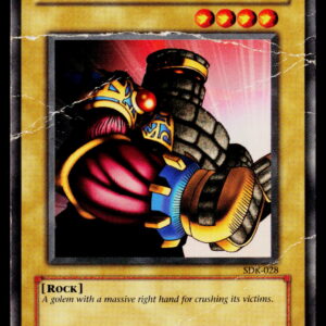 2002 Starter Deck: Kaiba Destroyer Golem #SDK-028 Damaged