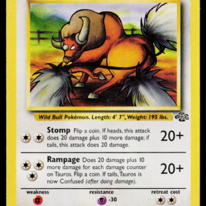 1999 Pokemon Jungle Tauros 47/64 Unlimited LP