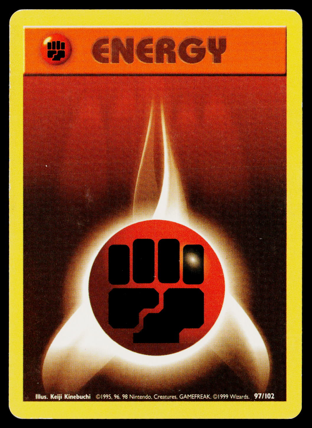 1999 Base Set Fighting Energy #97/102 - Image 3