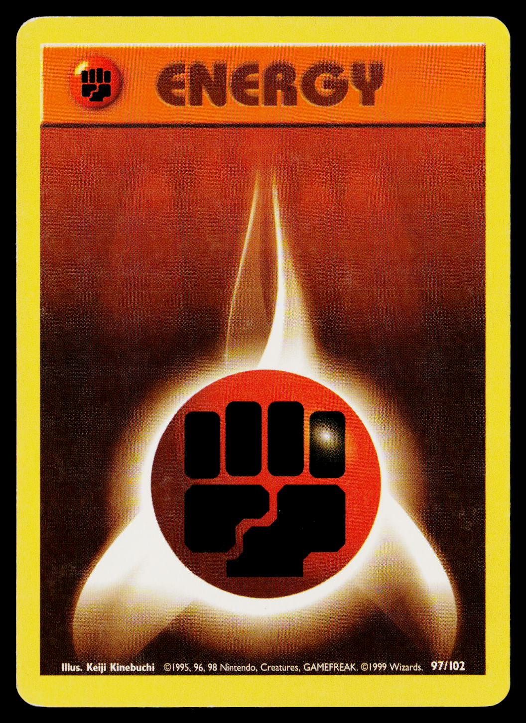 1999 Base Set Fighting Energy #97/102 - Image 5