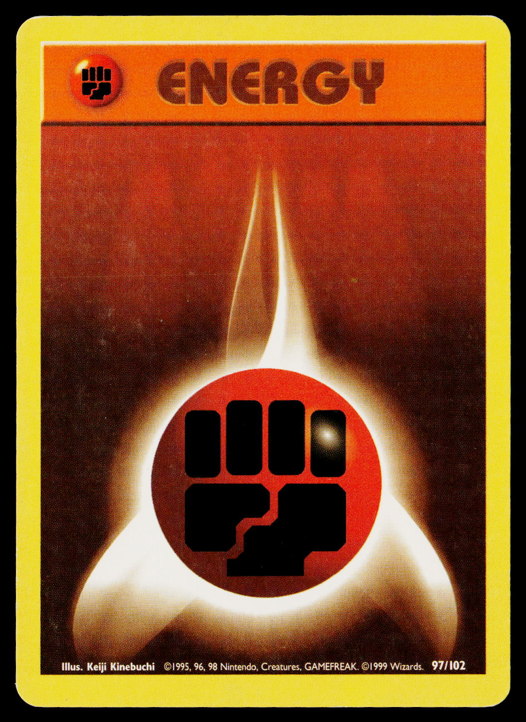 1999 Base Set Fighting Energy #97/102 - Image 7