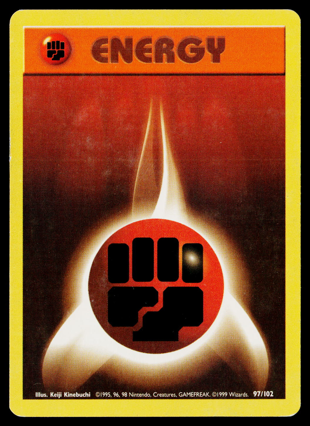 1999 Base Set Fighting Energy #97/102 - Image 9