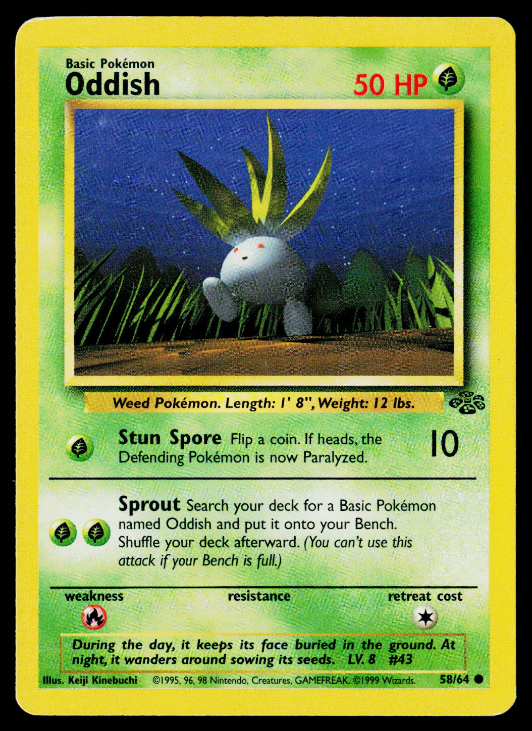 1999 Jungle Oddish #58/64