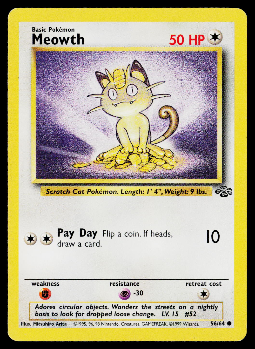 1999 Jungle Meowth #56/64 - Image 5