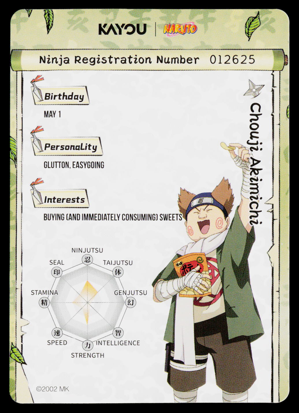 Kayou Naruto Jin 2 | NRSA02-SR-003L2 | Chouji Akimichi - Image 2