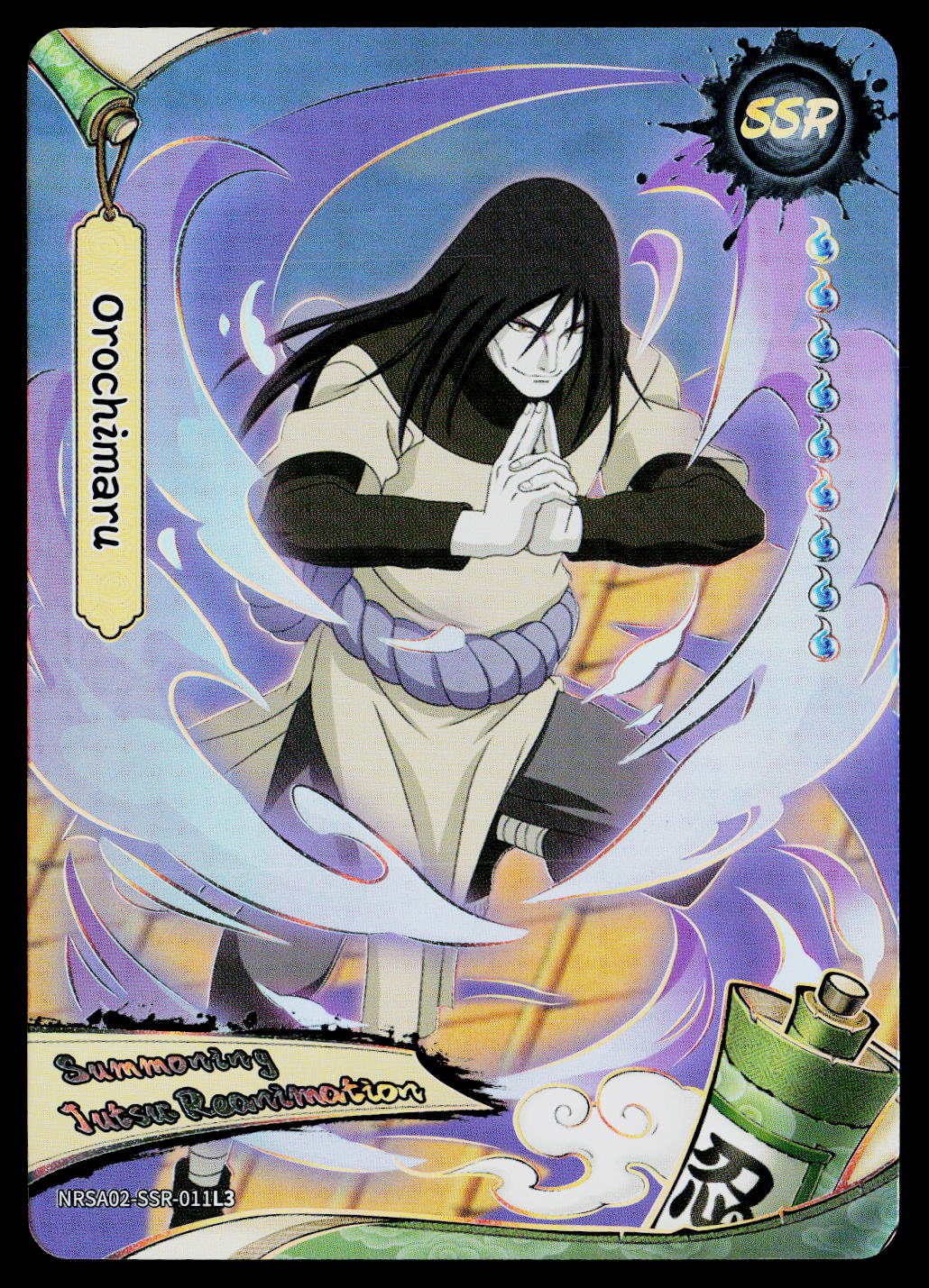 Kayou Naruto Jin 2 Orochimaru - Summoning Jutsu: Reanimation NRSA02-SSR-011L3 NM