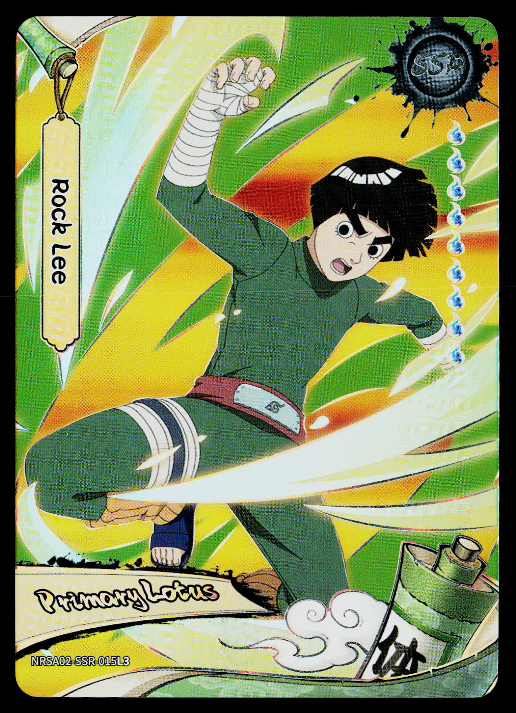 Kayou Naruto Jin 2 Rock Lee - Primary Lotus NRSA02-SSR-015L3 NM