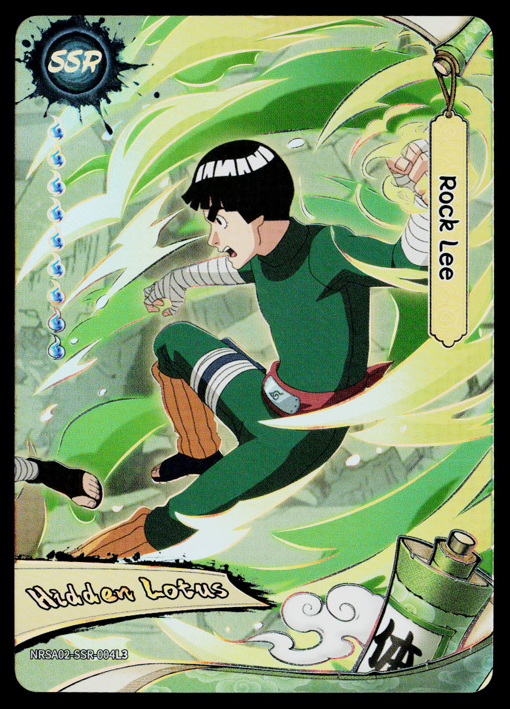 Kayou Naruto Jin 2 | NRSA02-SSR-004L3 | Rock Lee Hidden Lotus