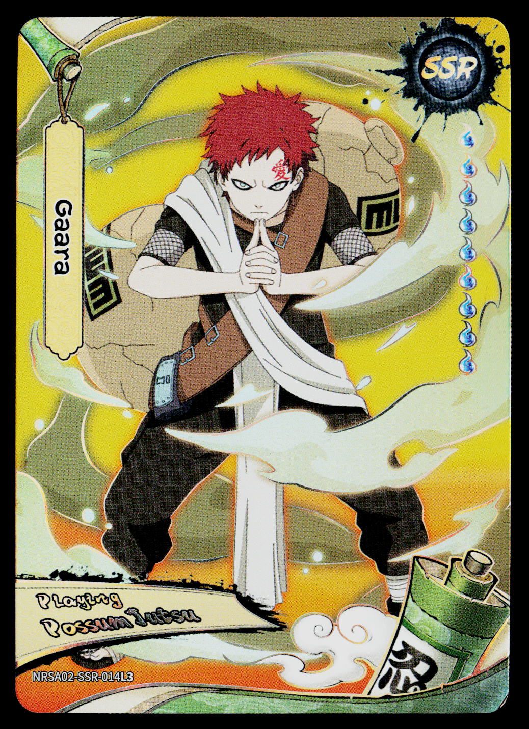 Kayou Naruto Jin 2 | NRSA02-SSR-014L3 | Gaara Playing Possum Jutsu