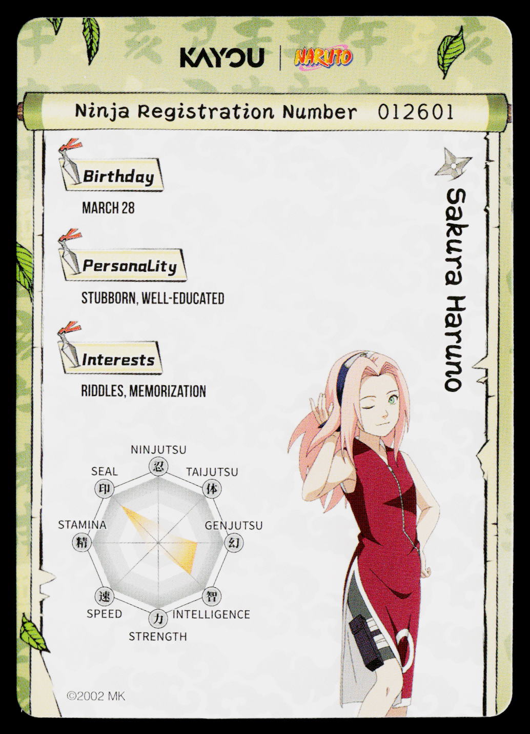 Kayou Naruto | Jin Chapter Series 2 | Sakura Haruno | NRSA02-SR-018L2 NRSA02-SR-018L2 Jin Chapter Series 2 Kayou Naruto Near Mint - Image 2