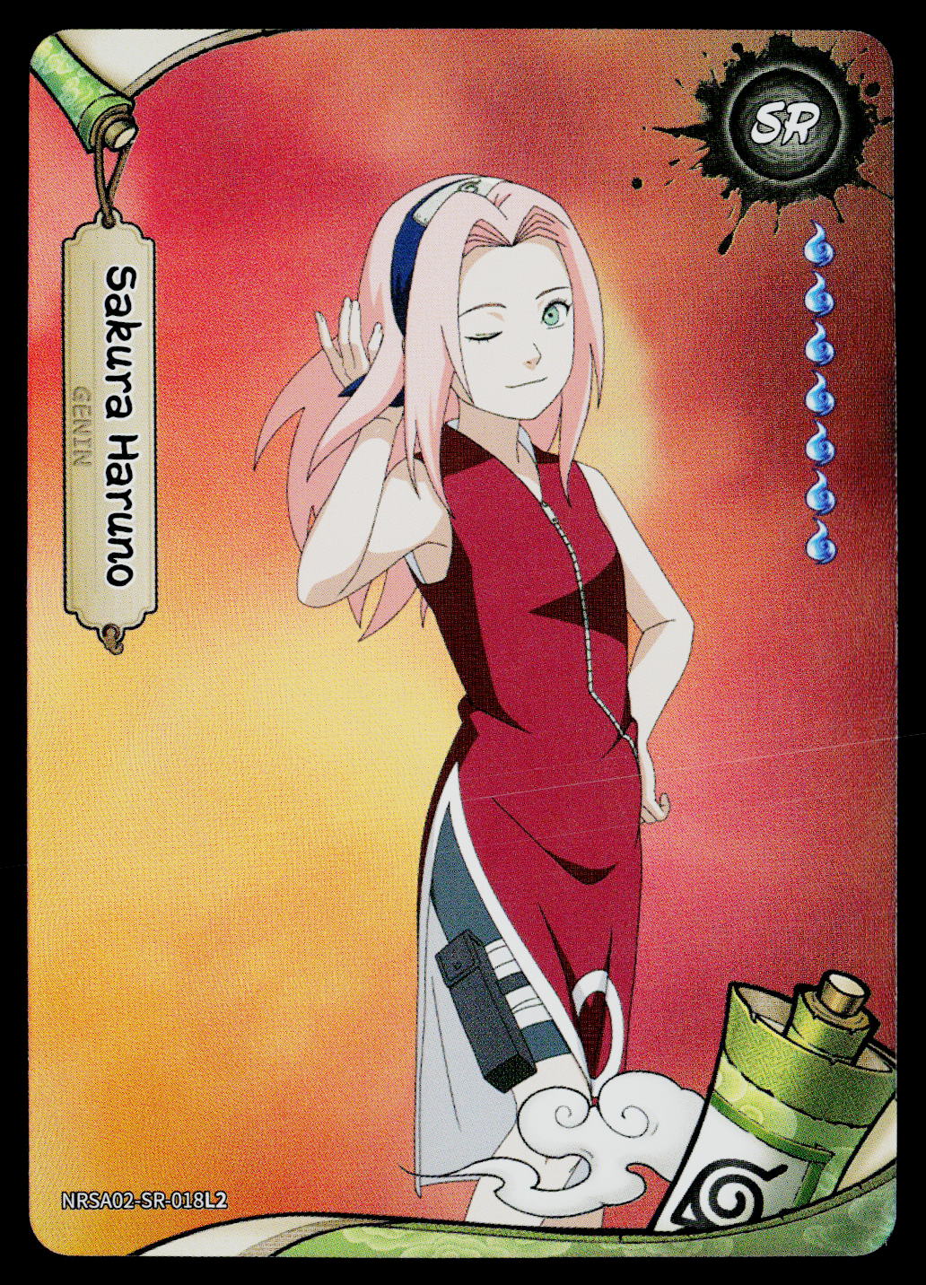 Kayou Naruto | Jin Chapter Series 2 | Sakura Haruno | NRSA02-SR-018L2 NRSA02-SR-018L2 Jin Chapter Series 2 Kayou Naruto Near Mint