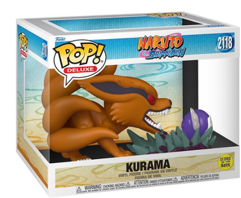 Funko Pop! Deluxe Naruto Shippuden Kurama #2118 Glow in the Dark New